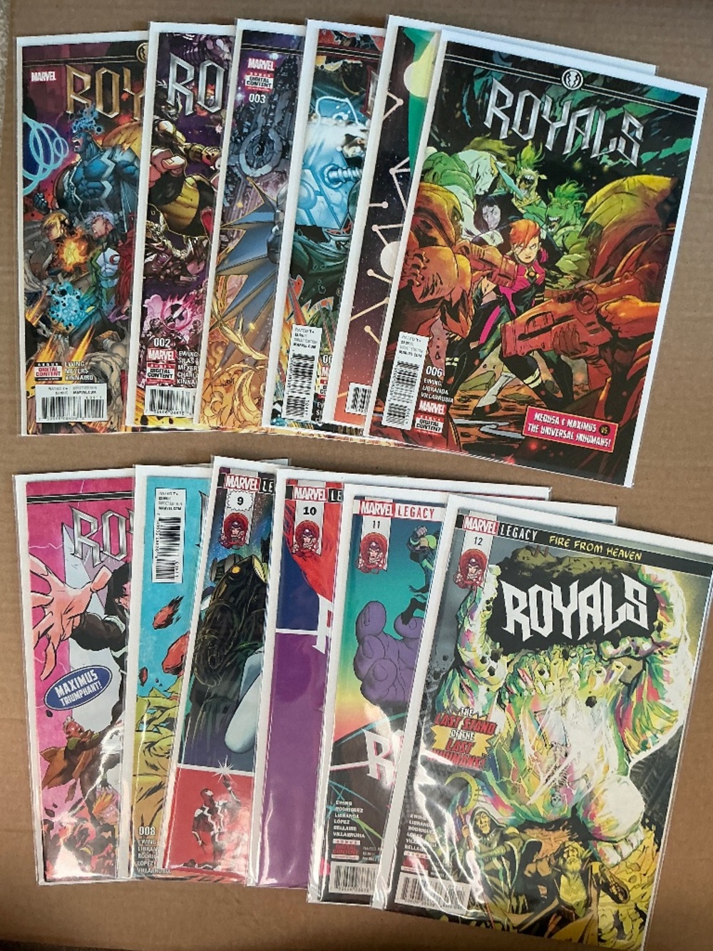 Marvel Royals 12 Comic Lot #1–12 Complete Set 2017
